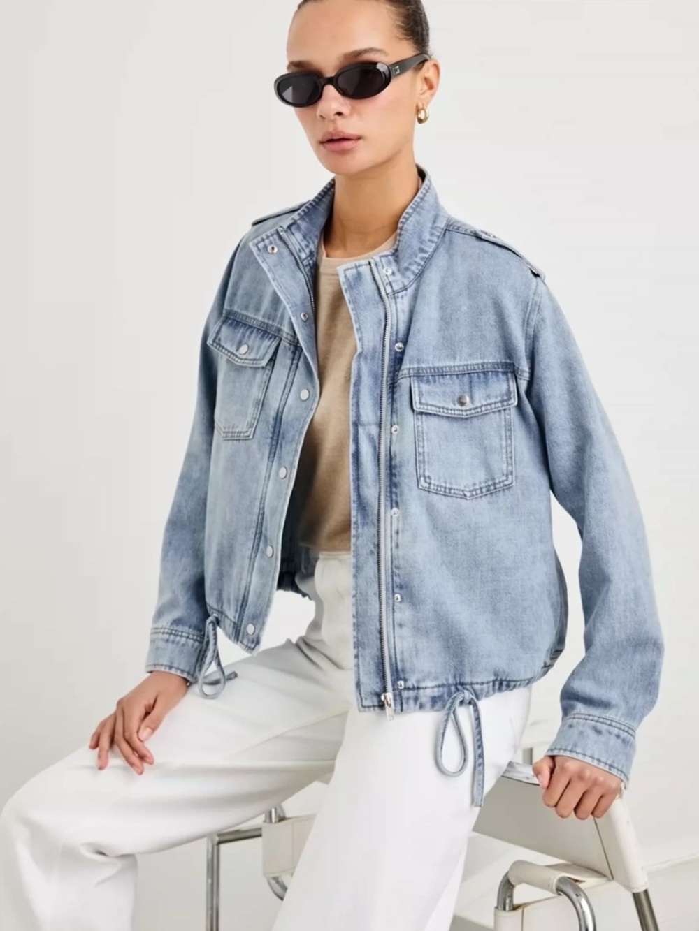 Rails Collins Jacket Faded Indigo XS S - Picture 2 of 8